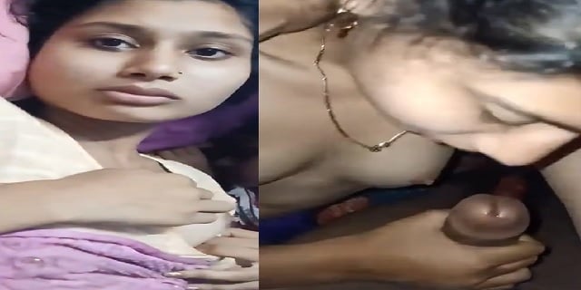 Beautiful young wife sucks cock of bihari husband
