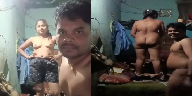 Bihari village husband strips wife naked on camera in sex