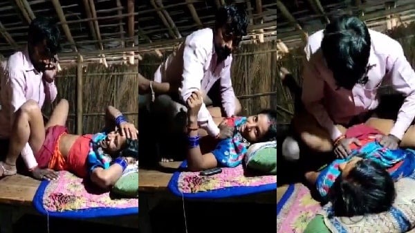 Gaon ki randi orat ki chudai ka video banata ladke ka dost