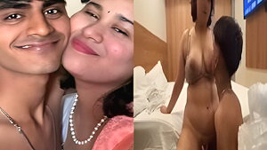 Hotel room sex video of busty bhabhi with husband brother